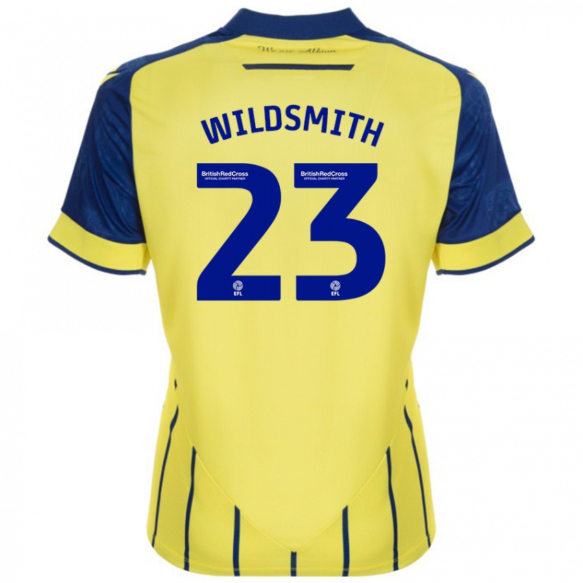 Niño Camiseta Joe Wildsmith #23 Amarillo Azul 2ª Equipación 2024/25 La Camisa Argentina