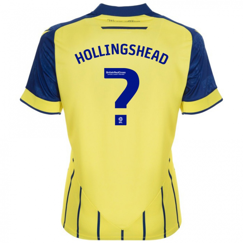 Niño Camiseta Ronnie Hollingshead #0 Amarillo Azul 2ª Equipación 2024/25 La Camisa Argentina