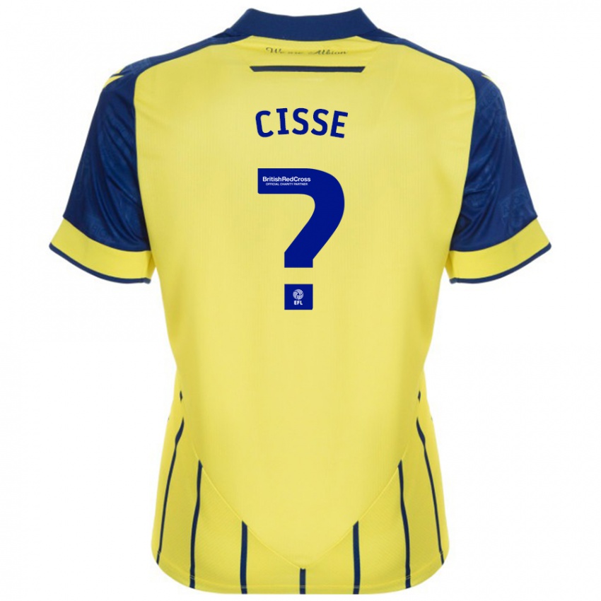 Niño Camiseta Ben Cisse #0 Amarillo Azul 2ª Equipación 2024/25 La Camisa Argentina