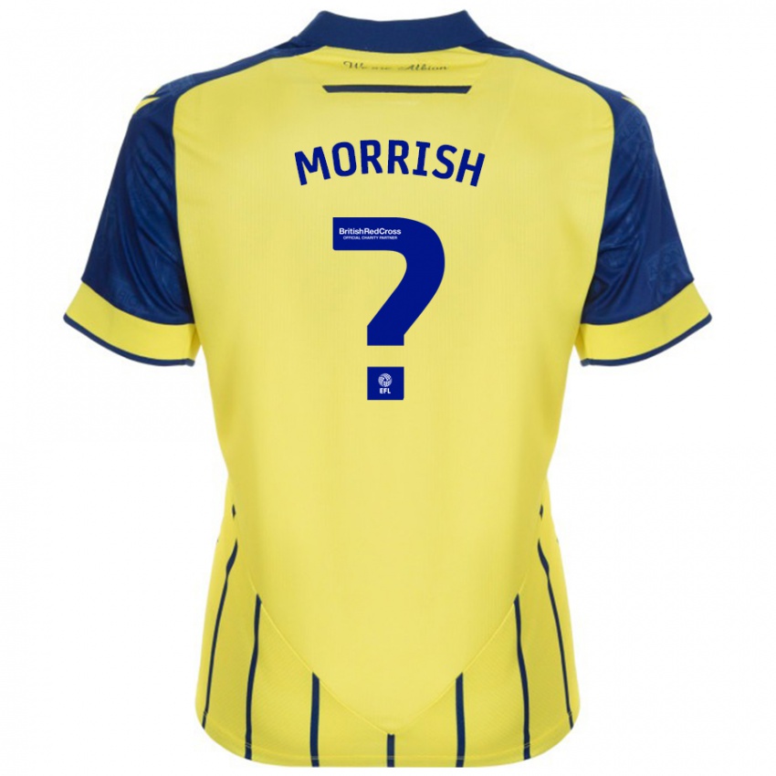 Niño Camiseta Rhys Morrish #0 Amarillo Azul 2ª Equipación 2024/25 La Camisa Argentina