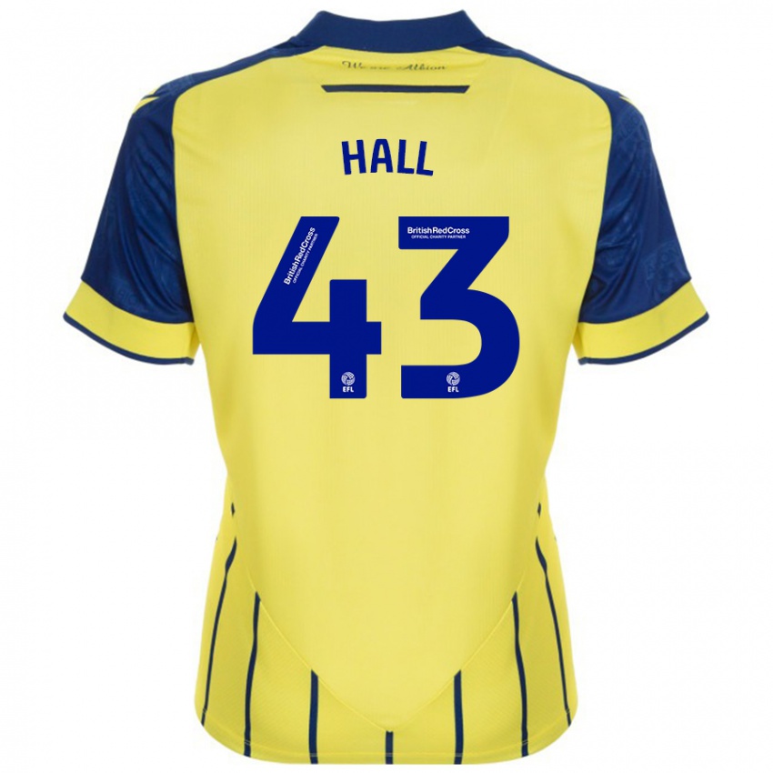 Niño Camiseta Reece Hall #43 Amarillo Azul 2ª Equipación 2024/25 La Camisa Argentina