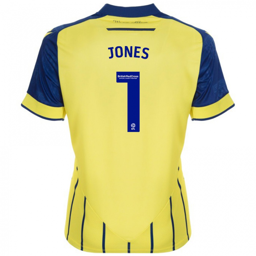 Niño Camiseta Lucy Jones #1 Amarillo Azul 2ª Equipación 2024/25 La Camisa Argentina