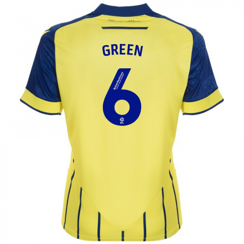 Niño Camiseta Isabel Green #6 Amarillo Azul 2ª Equipación 2024/25 La Camisa Argentina