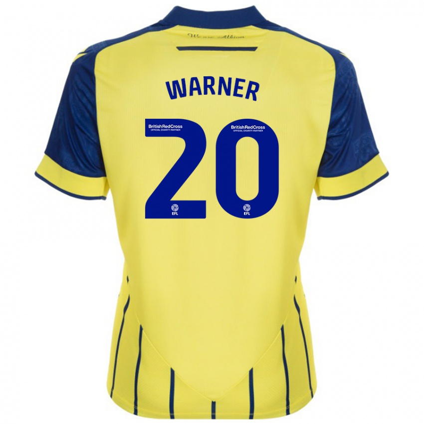 Niño Camiseta Phoebe Warner #20 Amarillo Azul 2ª Equipación 2024/25 La Camisa Argentina