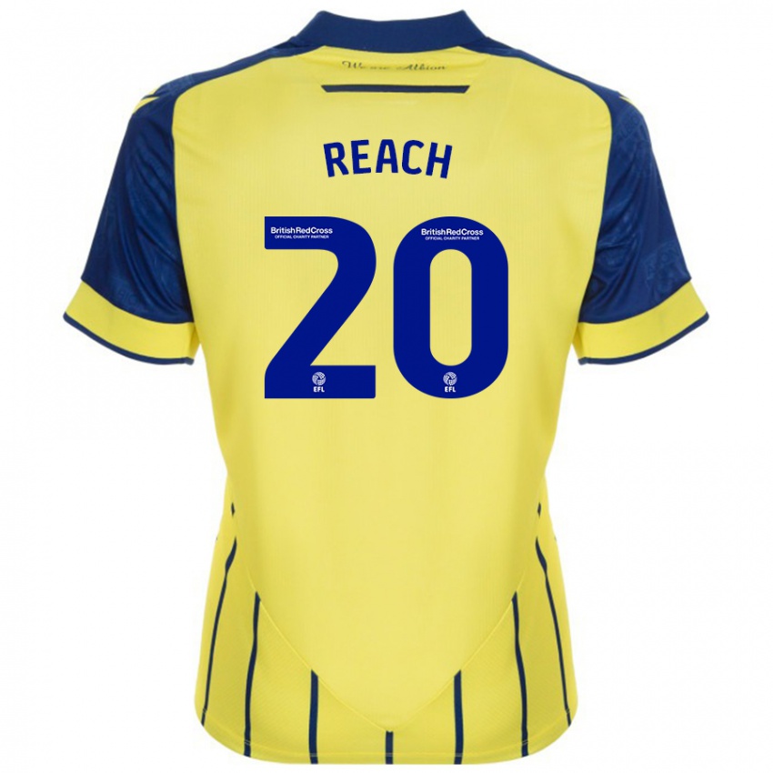 Niño Camiseta Adam Reach #20 Amarillo Azul 2ª Equipación 2024/25 La Camisa Argentina