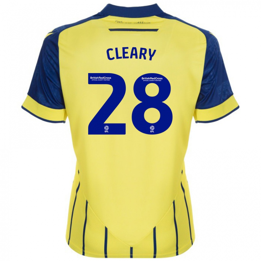 Niño Camiseta Reyes Cleary #28 Amarillo Azul 2ª Equipación 2024/25 La Camisa Argentina