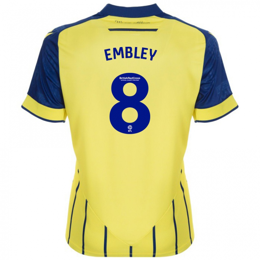 Niño Camiseta Rosie Embley #8 Amarillo Azul 2ª Equipación 2024/25 La Camisa Argentina