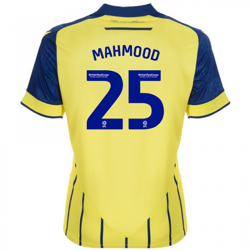 Niño Camiseta Mahmood #25 Amarillo Azul 2ª Equipación 2024/25 La Camisa Argentina