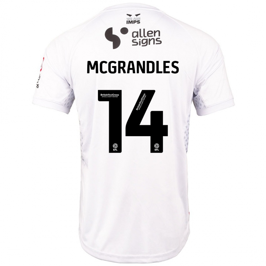 Niño Camiseta Conor Mcgrandles #14 Rojo Blanco 2ª Equipación 2024/25 La Camisa Argentina