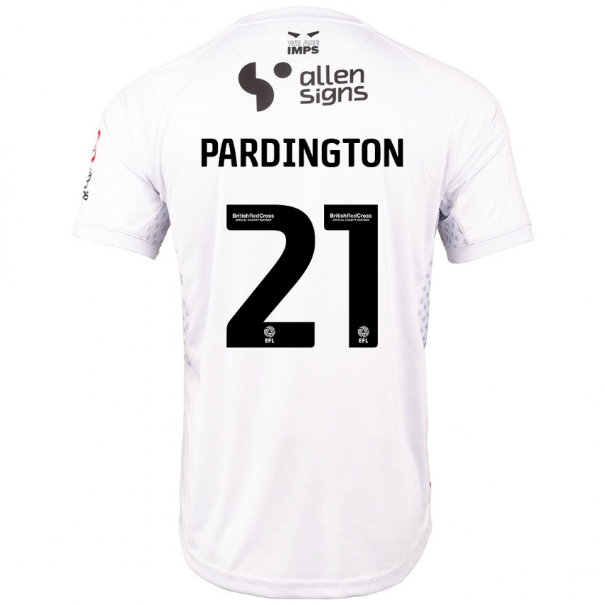 Niño Camiseta Jamie Pardington #21 Rojo Blanco 2ª Equipación 2024/25 La Camisa Argentina