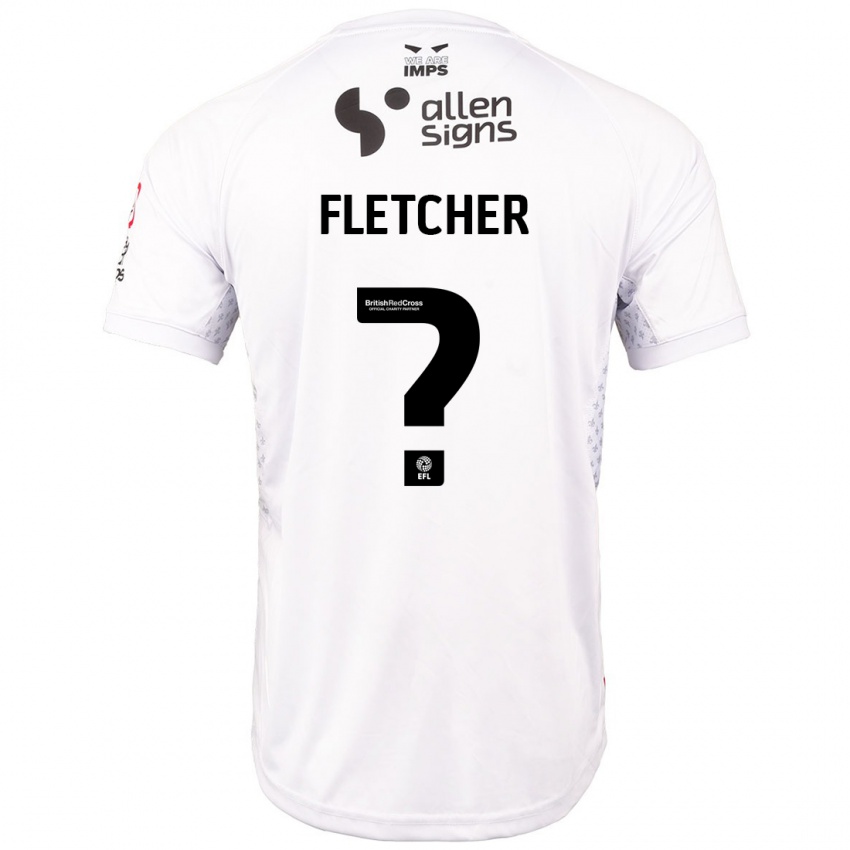 Niño Camiseta Sinead Fletcher #0 Rojo Blanco 2ª Equipación 2024/25 La Camisa Argentina