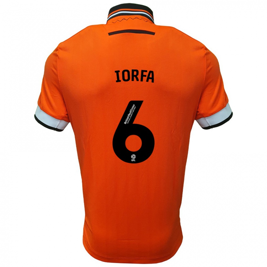 Niño Camiseta Dominic Iorfa #6 Naranja Blanco 2ª Equipación 2024/25 La Camisa Argentina