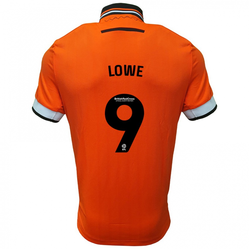 Niño Camiseta Jamal Lowe #9 Naranja Blanco 2ª Equipación 2024/25 La Camisa Argentina