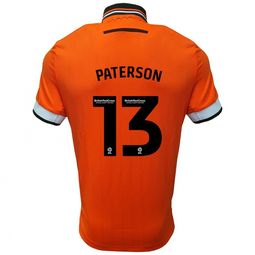 Niño Camiseta Callum Paterson #13 Naranja Blanco 2ª Equipación 2024/25 La Camisa Argentina