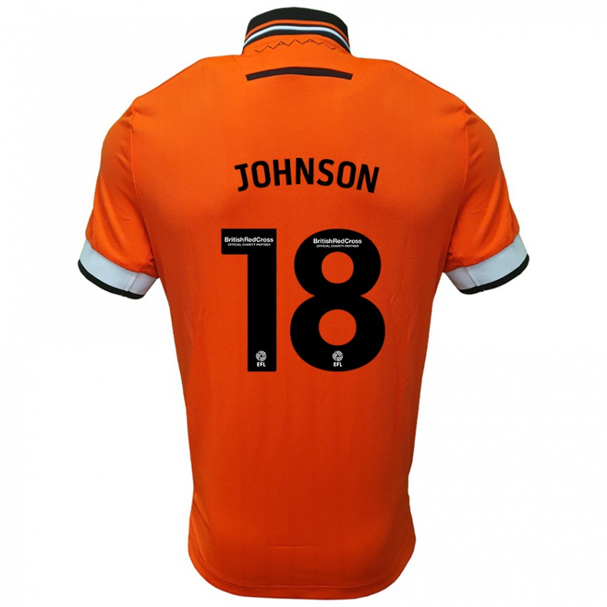 Niño Camiseta Marvin Johnson #18 Naranja Blanco 2ª Equipación 2024/25 La Camisa Argentina