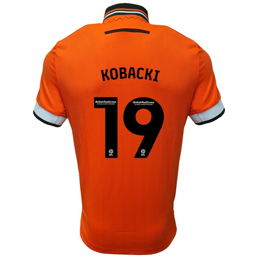 Niño Camiseta Olaf Kobacki #19 Naranja Blanco 2ª Equipación 2024/25 La Camisa Argentina