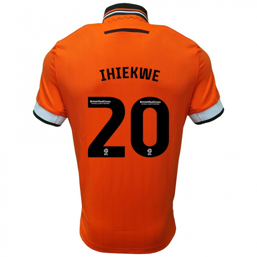 Niño Camiseta Michael Ihiekwe #20 Naranja Blanco 2ª Equipación 2024/25 La Camisa Argentina