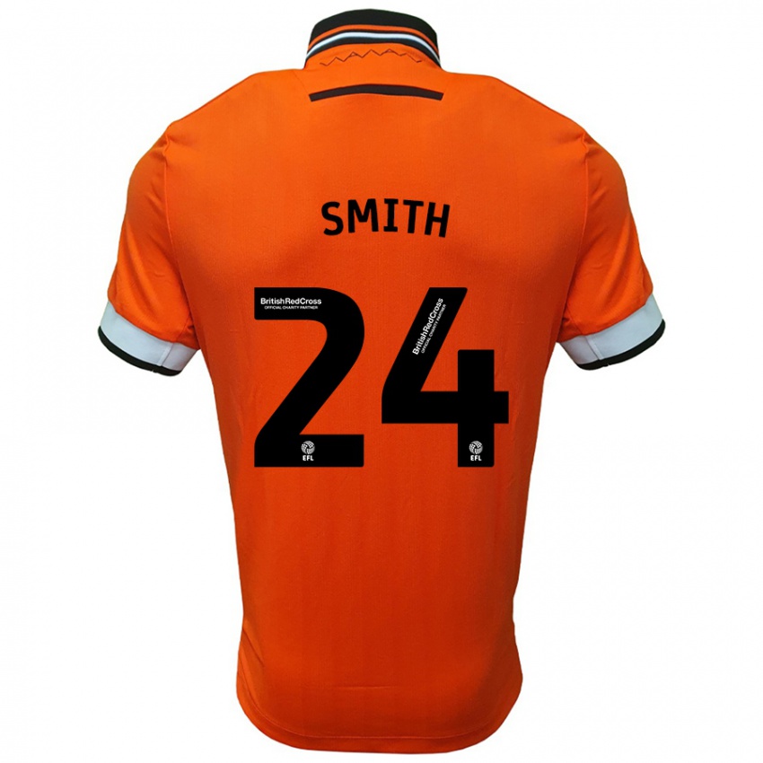 Niño Camiseta Michael Smith #24 Naranja Blanco 2ª Equipación 2024/25 La Camisa Argentina