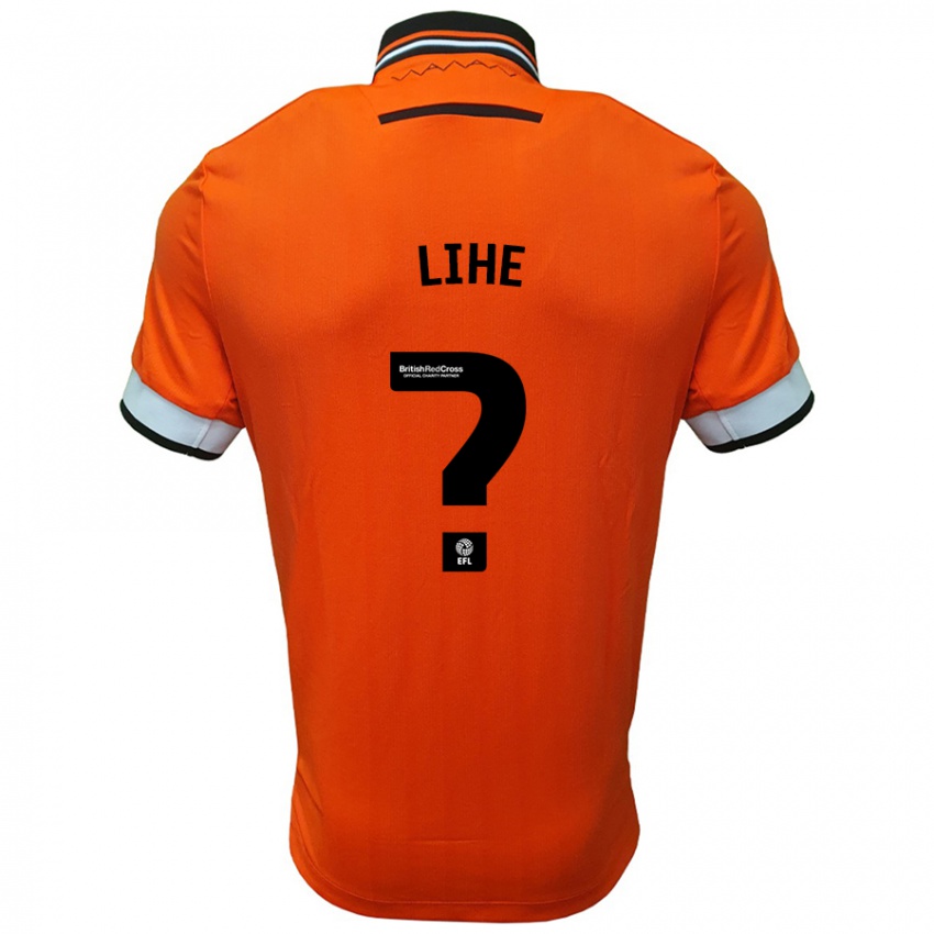 Niño Camiseta Harris Lihe #0 Naranja Blanco 2ª Equipación 2024/25 La Camisa Argentina