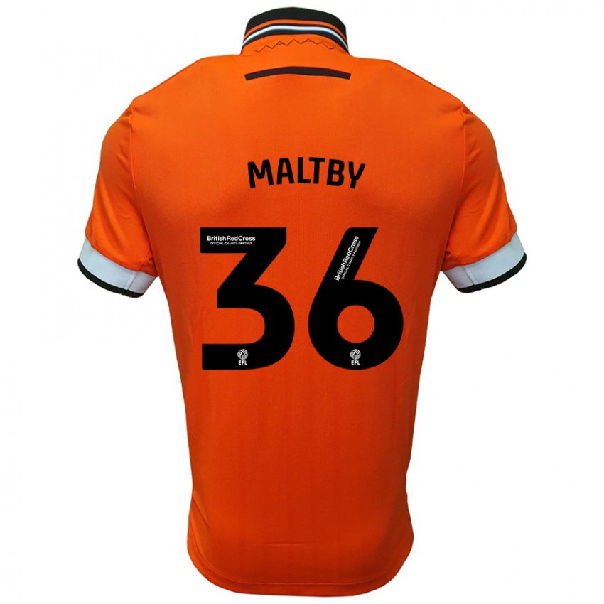 Niño Camiseta Mackenzie Maltby #36 Naranja Blanco 2ª Equipación 2024/25 La Camisa Argentina