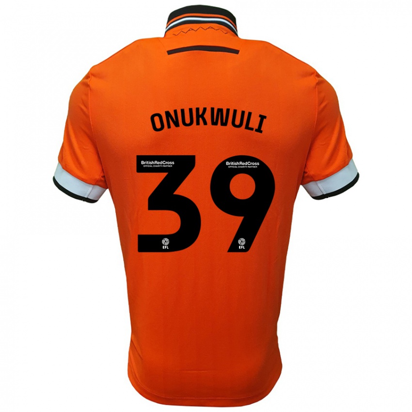 Niño Camiseta Favour Onukwuli #39 Naranja Blanco 2ª Equipación 2024/25 La Camisa Argentina