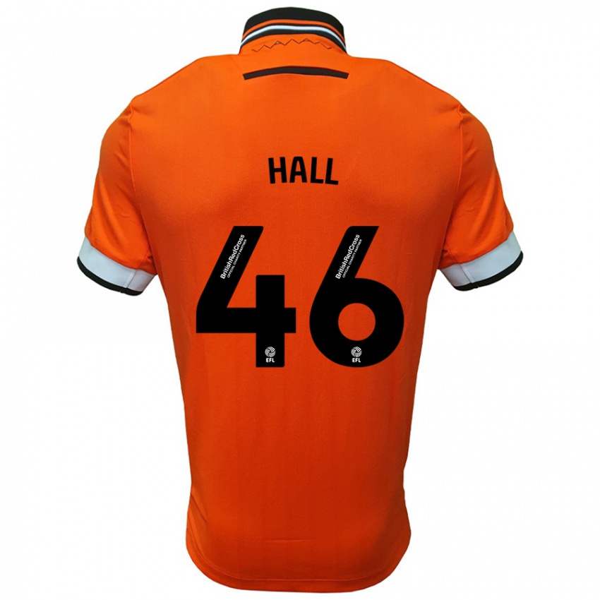 Niño Camiseta Jack Hall #46 Naranja Blanco 2ª Equipación 2024/25 La Camisa Argentina