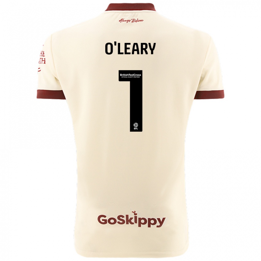 Niño Camiseta Max O'leary #1 Crema Blanco 2ª Equipación 2024/25 La Camisa Argentina