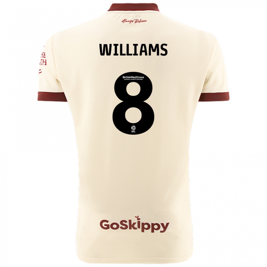 Niño Camiseta Joe Williams #8 Crema Blanco 2ª Equipación 2024/25 La Camisa Argentina