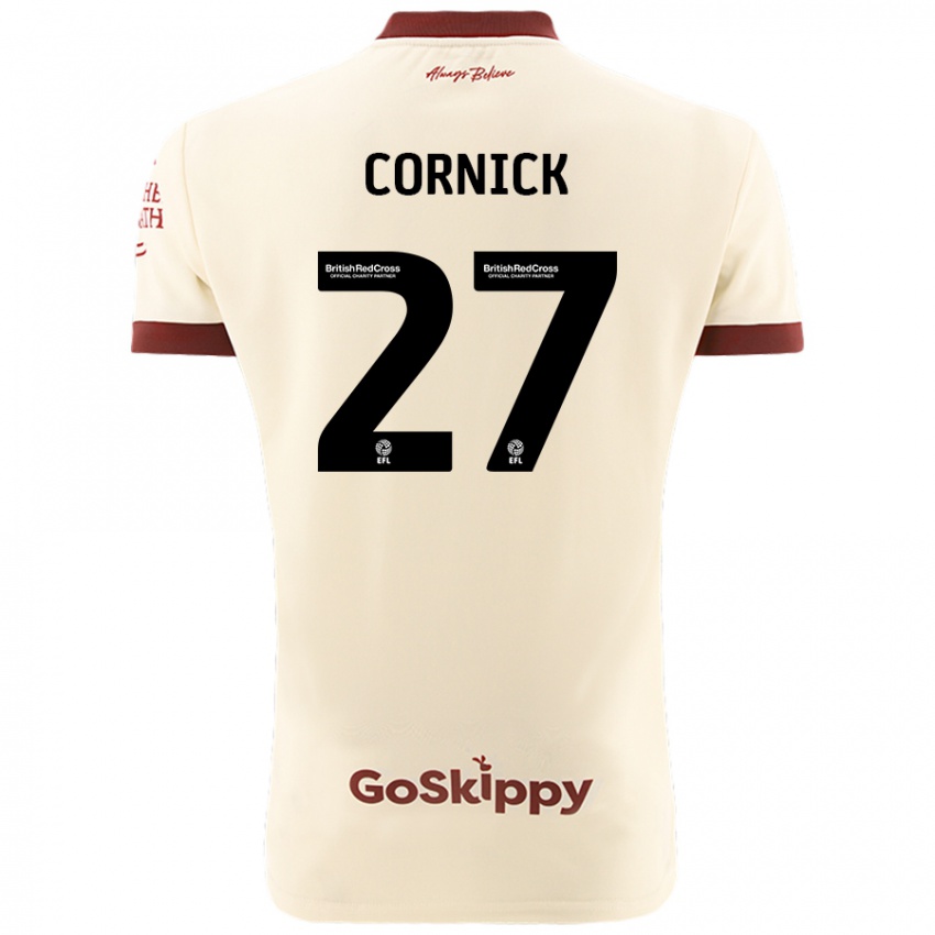 Niño Camiseta Harry Cornick #27 Crema Blanco 2ª Equipación 2024/25 La Camisa Argentina