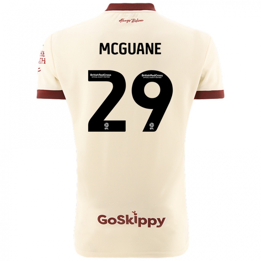 Niño Camiseta Marcus Mcguane #29 Crema Blanco 2ª Equipación 2024/25 La Camisa Argentina