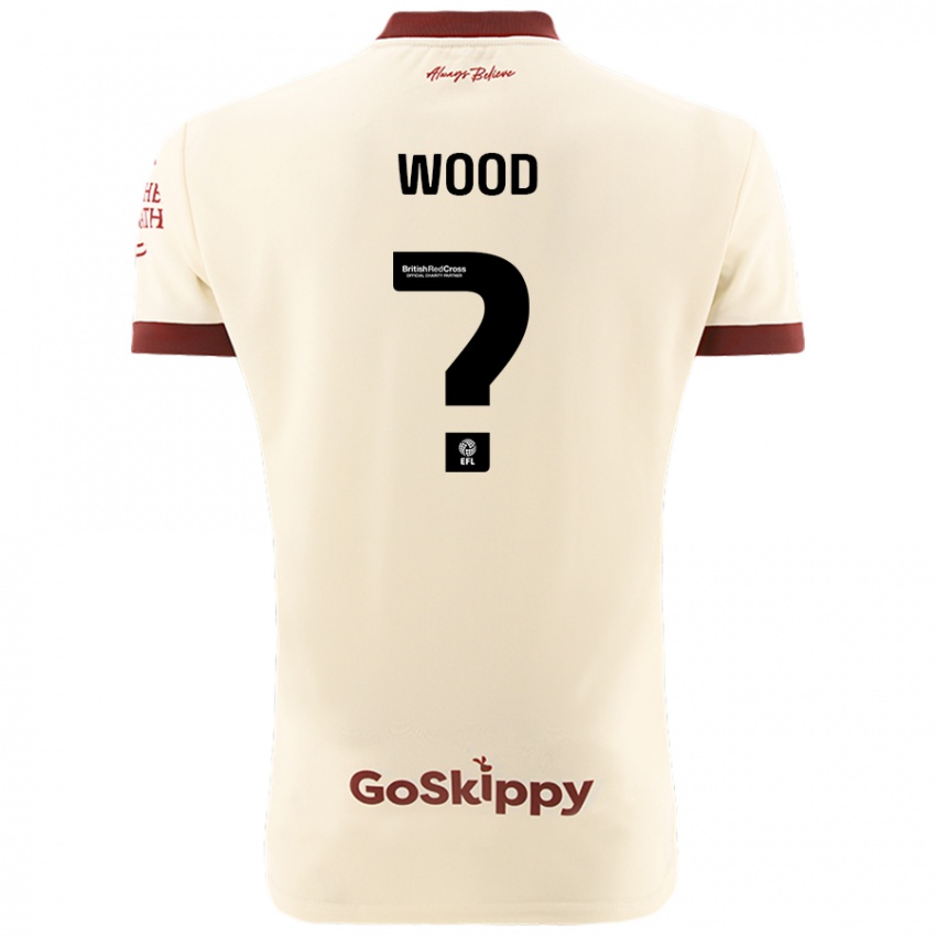 Niño Camiseta Callum Wood #0 Crema Blanco 2ª Equipación 2024/25 La Camisa Argentina