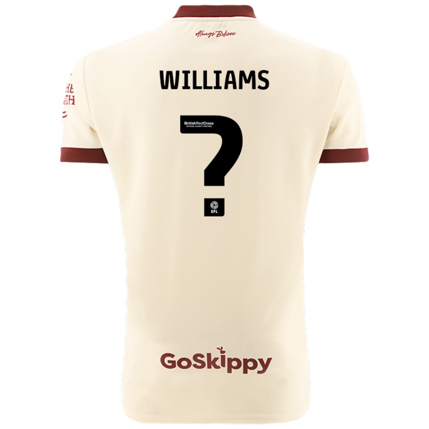 Niño Camiseta Ashton Williams #0 Crema Blanco 2ª Equipación 2024/25 La Camisa Argentina