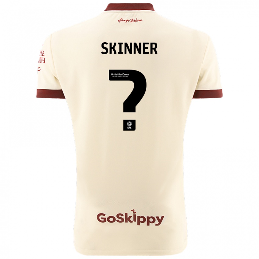 Niño Camiseta Luke Skinner #0 Crema Blanco 2ª Equipación 2024/25 La Camisa Argentina