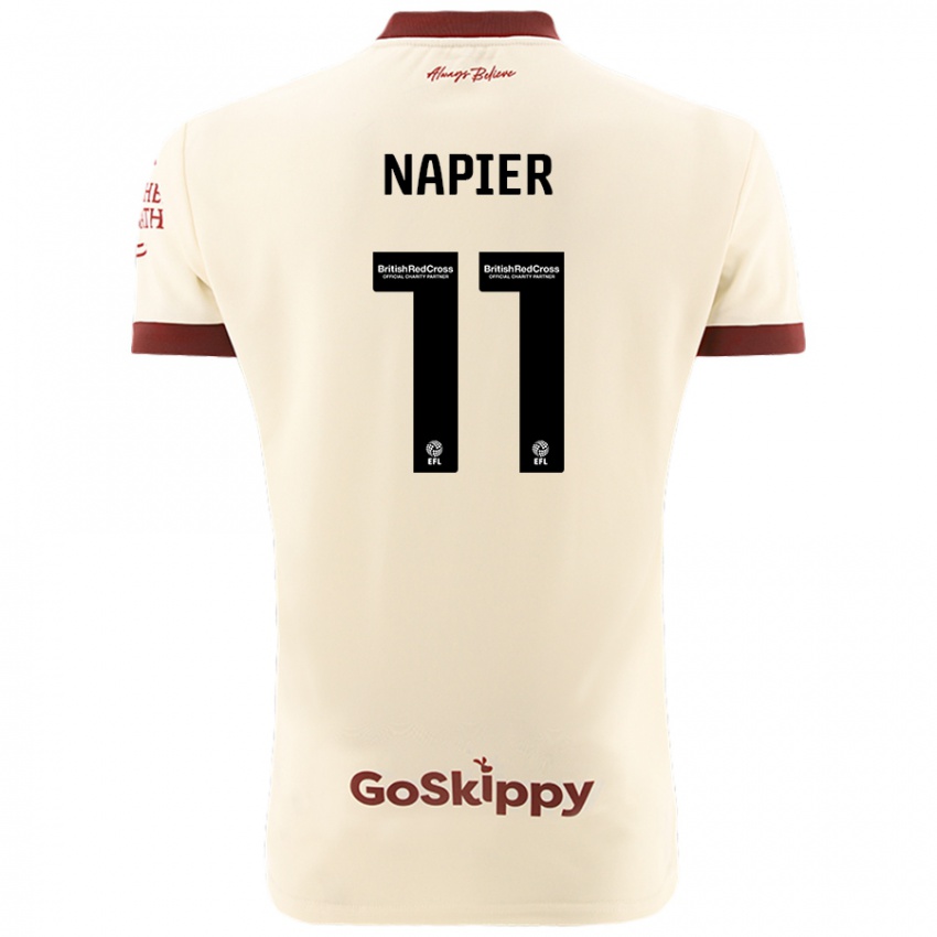 Niño Camiseta Jamie-Lee Napier #11 Crema Blanco 2ª Equipación 2024/25 La Camisa Argentina