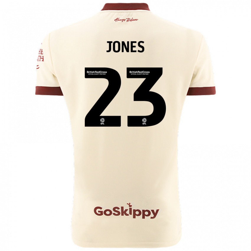 Niño Camiseta Carrie Jones #23 Crema Blanco 2ª Equipación 2024/25 La Camisa Argentina