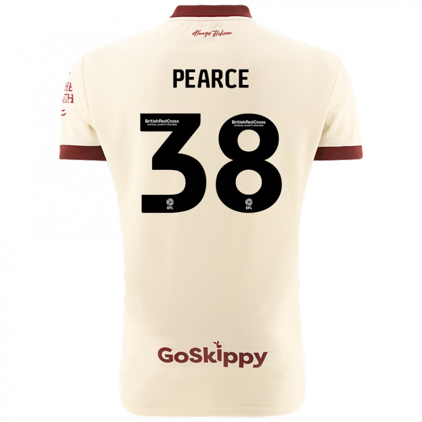 Niño Camiseta Manon Pearce #38 Crema Blanco 2ª Equipación 2024/25 La Camisa Argentina