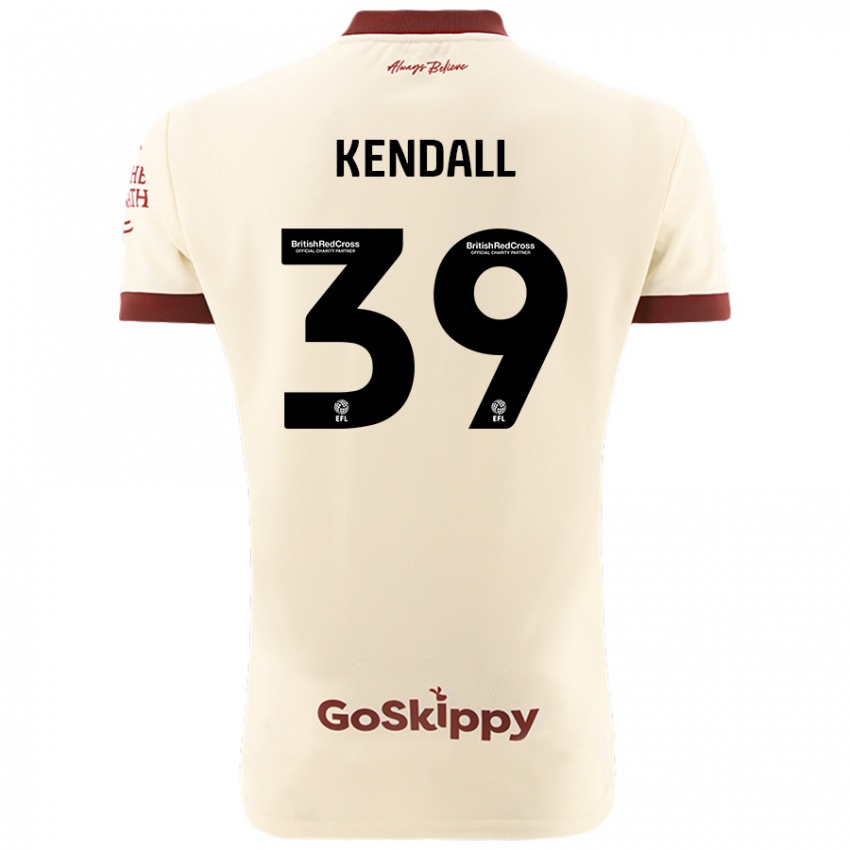 Niño Camiseta Maya Kendall #39 Crema Blanco 2ª Equipación 2024/25 La Camisa Argentina