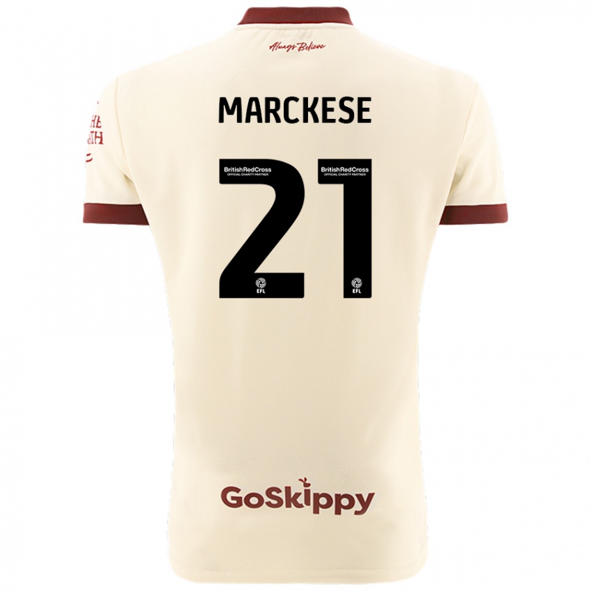 Niño Camiseta Kaylan Marckese #21 Crema Blanco 2ª Equipación 2024/25 La Camisa Argentina