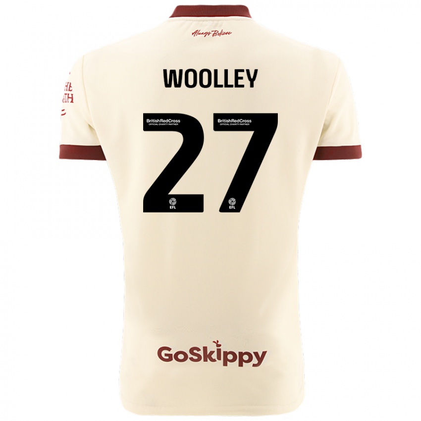 Niño Camiseta Jesse Woolley #27 Crema Blanco 2ª Equipación 2024/25 La Camisa Argentina