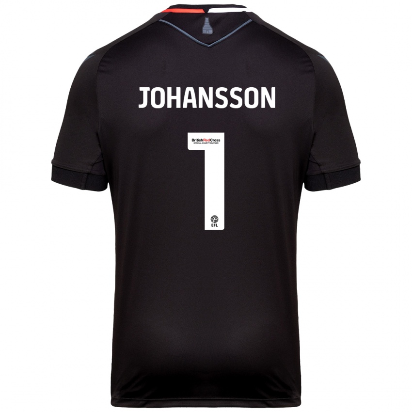 Niño Camiseta Viktor Johansson #1 Negro 2ª Equipación 2024/25 La Camisa Argentina