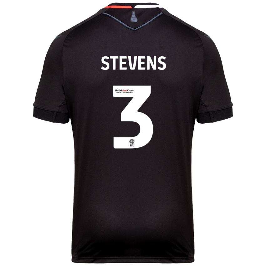 Niño Camiseta Enda Stevens #3 Negro 2ª Equipación 2024/25 La Camisa Argentina