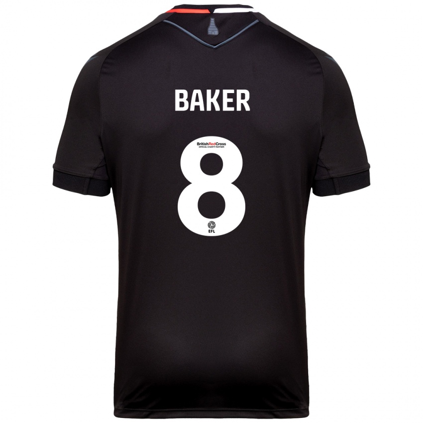 Niño Camiseta Lewis Baker #8 Negro 2ª Equipación 2024/25 La Camisa Argentina