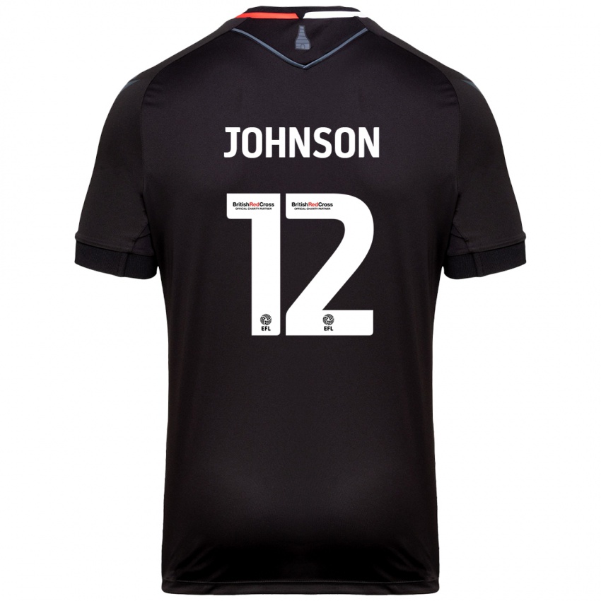 Niño Camiseta Daniel Johnson #12 Negro 2ª Equipación 2024/25 La Camisa Argentina