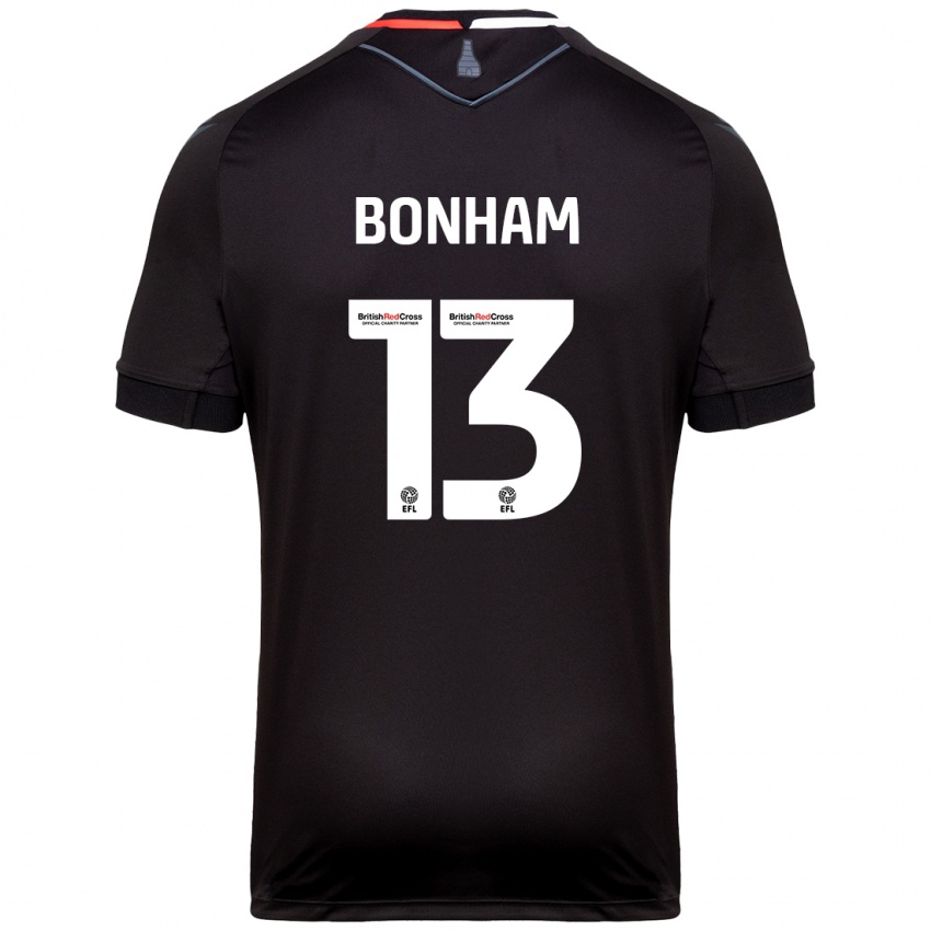 Niño Camiseta Jack Bonham #13 Negro 2ª Equipación 2024/25 La Camisa Argentina