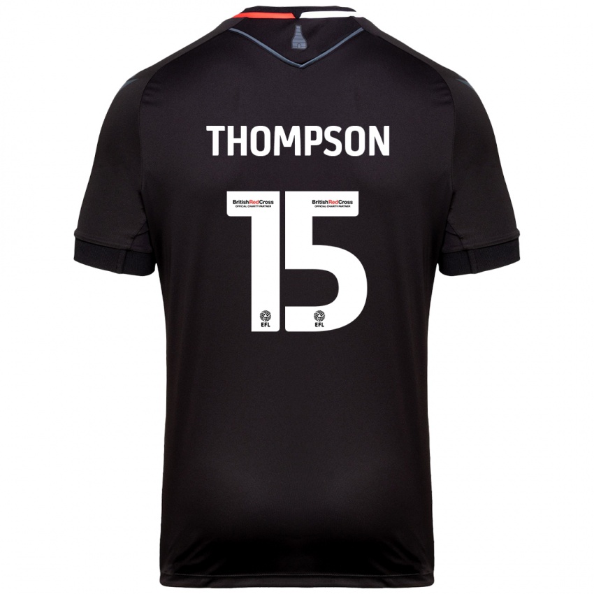 Niño Camiseta Jordan Thompson #15 Negro 2ª Equipación 2024/25 La Camisa Argentina