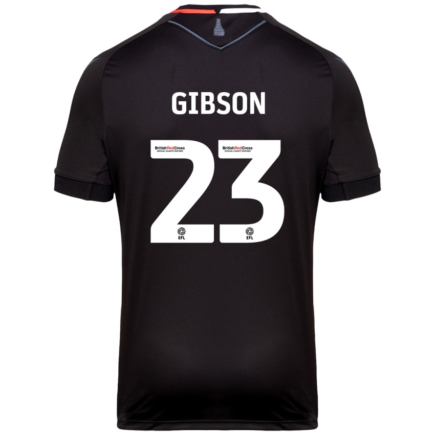 Niño Camiseta Ben Gibson #23 Negro 2ª Equipación 2024/25 La Camisa Argentina