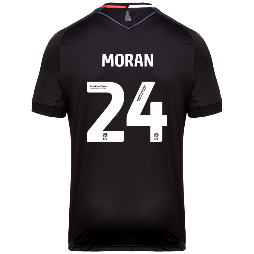 Niño Camiseta Andrew Moran #24 Negro 2ª Equipación 2024/25 La Camisa Argentina