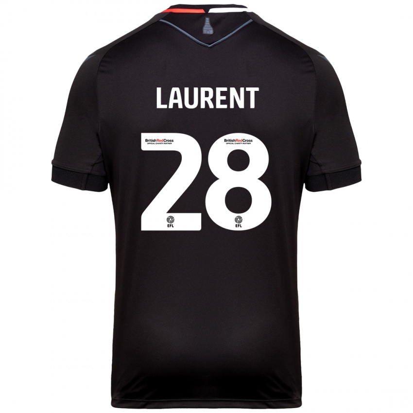 Niño Camiseta Josh Laurent #28 Negro 2ª Equipación 2024/25 La Camisa Argentina