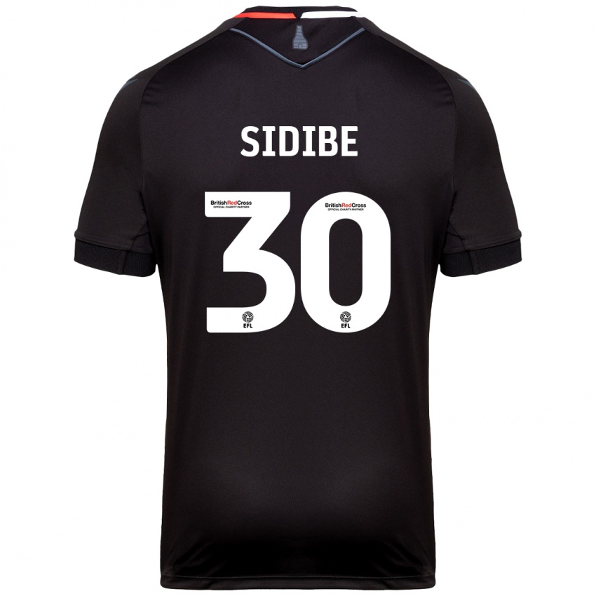 Niño Camiseta Souleymane Sidibe #30 Negro 2ª Equipación 2024/25 La Camisa Argentina