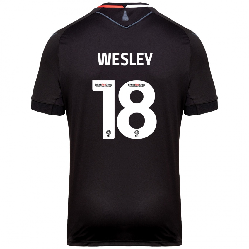 Niño Camiseta Wesley Moraes #18 Negro 2ª Equipación 2024/25 La Camisa Argentina